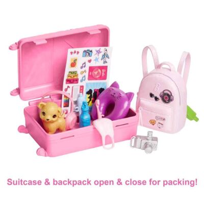 Barbie Seyahatte Bebeği ve Aksesuarları - 2