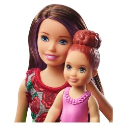 Barbie Skipper Bebek Bakıcılığı Banyo Oyun Seti Pembe - 3