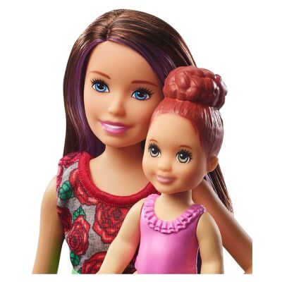 Barbie Skipper Bebek Bakıcılığı Banyo Oyun Seti Pembe - 3