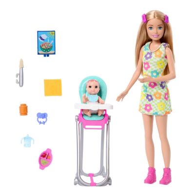 Barbie Skipper Bebek Bakıcılığı Mama Vakti Sarı Saçlı Bebek - 2