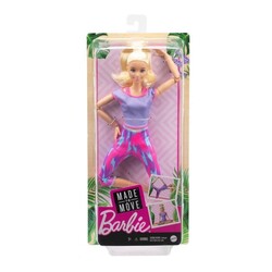 Barbie Sonsuz Hareket Bebeği Sarışın Desenli Taytlı - Thumbnail