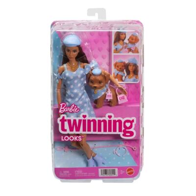 Barbie Twinning Bebek ve Köpek Oyun Seti JFP38 - 1