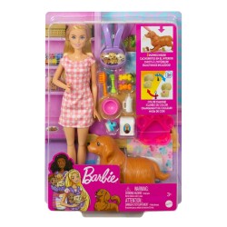 Barbie ve Yeni Doğan Köpekleri Oyun Seti - Mattel