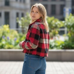 Bayan Ekose Ceket - 2