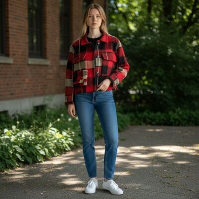 Bayan Ekose Ceket - 4