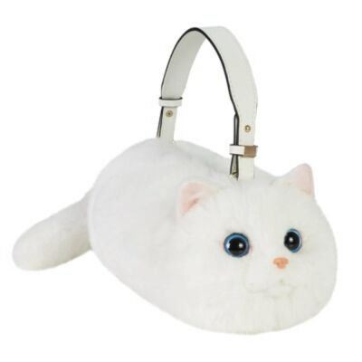 Bear & Deer Gerçekçi Beyaz Kedi El Çantası - 1