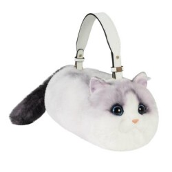 Bear & Deer Gerçekçi Kirli Beyaz Kedi El Çantası - Bear And Deer