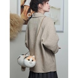 Bear & Deer Gerçekçi Sarı Kedi El Çantası - 2