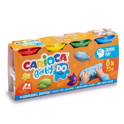 Carioca Bebek Oyun Hamuru 8 Renk 75 Gr 1 Yaş ve Üzeri
