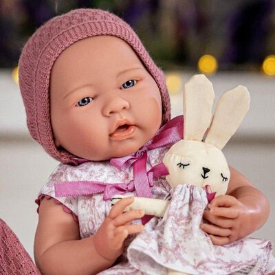 Berenguer Boutique Oyuncak Bebek 38 cm Pembe Hırka ve Tavşanlı