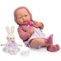 Berenguer Boutique Oyuncak Bebek 38 cm Pembe Hırka ve Tavşanlı - Thumbnail
