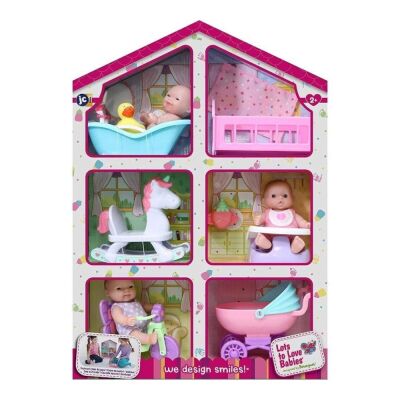 Berenguer Lots to Love Mini Bebek Evi ve 3 Mini Bebek - 1