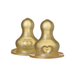 Bibs Baby Bottle İkili Kauçuk Biberon Ucu Yavaş Akış - 2