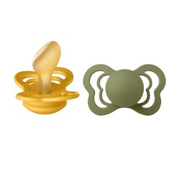 Bibs Couture İkili Doğal Kauçuk Emzik Honey Bee Olive 0-6 Ay - Bibs