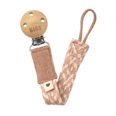 Bibs Emzik Askısı Paci Braid Blush Ivory - 1