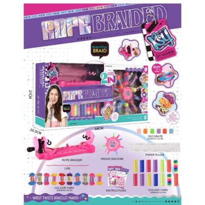 Bileklik Yapma Seti DIY 2 in1 Jewelry Knitting Combination Set KSY807-11 - 1