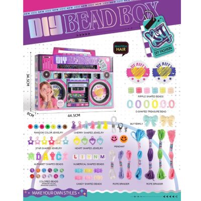 Bileklik Yapma Seti DIY Radio Bracelet Beaded Case Set KSY924 - 1