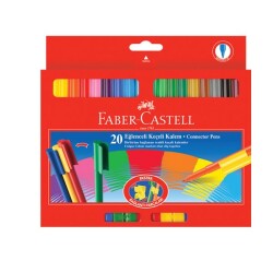 Birbirine Bağlanabilen Keçeli Kalem Seti 20li - Faber Castell