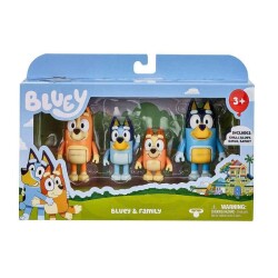 Bluey 4'lü Figür Set - Bluey ve Ailesi - 2