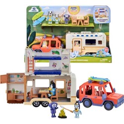 Bluey Karavan Maceraları ve 3 Figürlü Büyük Oyun Seti - Bluey