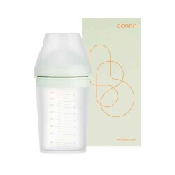 Borrn Antikolik Silikon Biberon 240 ml Yeşil - Borrn
