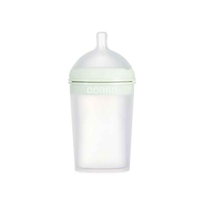 Borrn Antikolik Silikon Biberon 240 ml Yeşil - 3