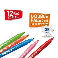 Boyanabilir Puzzle Cıty And Jungle 70X50 cm. 35 Parça Çift Taraflı + 12 Adet Joy Keçeli - 2