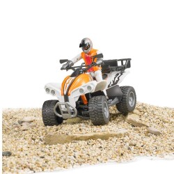 Bruder ATV Aracı ve Sürücü Oyuncak - Bruder