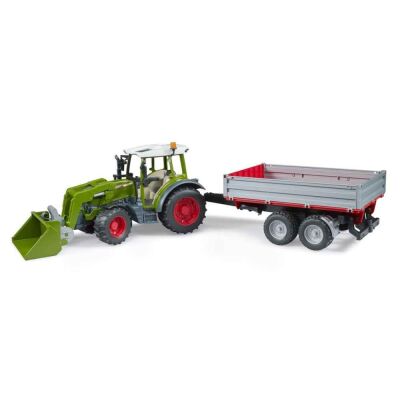 Bruder Fendt Verio 211 Kepçeli Traktör ve Römork - 1