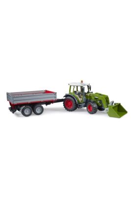 Bruder Fendt Verio 211 Kepçeli Traktör ve Römork - 2