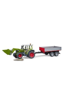 Bruder Fendt Verio 211 Kepçeli Traktör ve Römork - 6