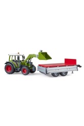 Bruder Fendt Verio 211 Kepçeli Traktör ve Römork - 8