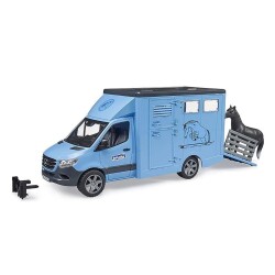 Bruder Mercedes Benz Sprinter At Nakil Aracı ve Siyah At - Bruder
