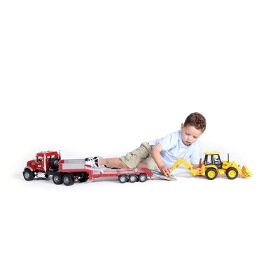 Bruder Oyuncak Mack Granite JCB Taşıyan Tır - 1