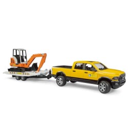 Bruder Ram 2500 Römorklu Pickup ve Mini Ekskavatör - 3