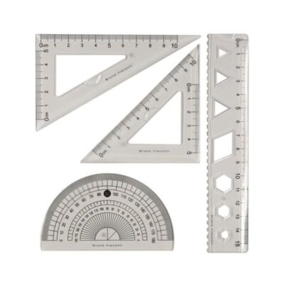 Bruno Visconti Cetvel Seti 4 Parça 15 Cm Flexible Measuring 45-0022 01 - 2