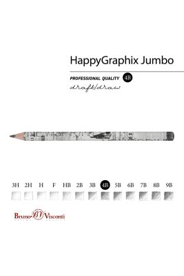 Bruno Visconti Jumbo Kurşun Kalem 4B Gazete - 2