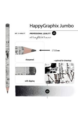 Bruno Visconti Jumbo Kurşun Kalem 4B Gazete - 3