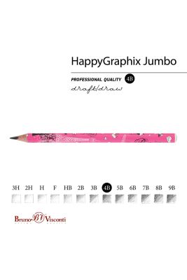 Bruno Visconti Jumbo Kurşun Kalem 4B Paris - 3