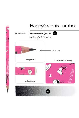 Bruno Visconti Jumbo Kurşun Kalem 4B Paris - 5