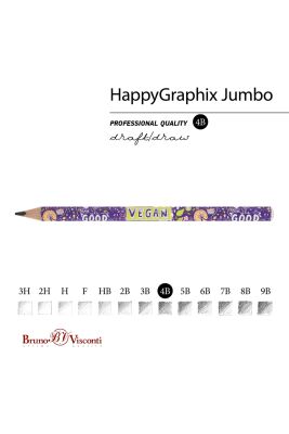 Bruno Visconti Jumbo Kurşun Kalem 4B Vegan - 5