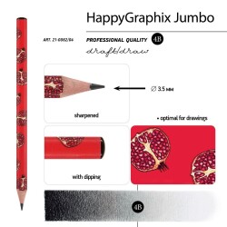 Bruno Visconti Kurşun Kalem Graphix 4B Nar - 2
