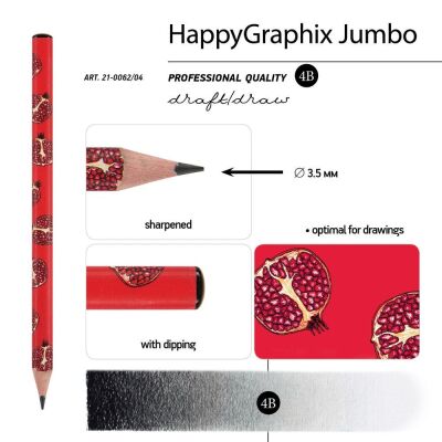 Bruno Visconti Kurşun Kalem Graphix 4B Nar - 2