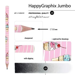Bruno Visconti Kurşun Kalem Jumbo Hapy Graphix Dondurma - 2