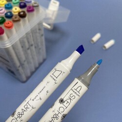 Bruno Visconti Twın Marker Sketch & Art 36 Renk 22 - 2