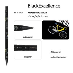 Bruno Visconti Versatil Kalem 2MM Siyah Bisiklet - 3