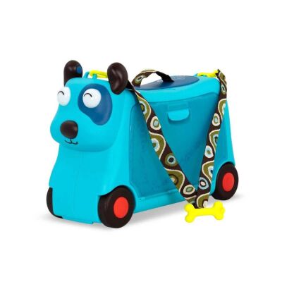 Btoys Çocuk Valizi Woof Mavi Köpek Figürlü 2 Yaş Üzeri - 1