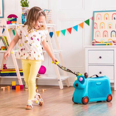 Btoys Çocuk Valizi Woof Mavi Köpek Figürlü 2 Yaş Üzeri - 3
