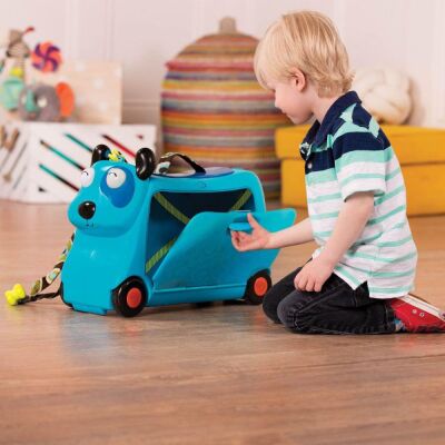 Btoys Çocuk Valizi Woof Mavi Köpek Figürlü 2 Yaş Üzeri - 4