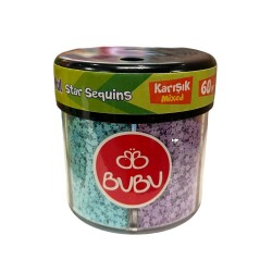 Bu Bu Yıldızlı Kalpli Pul Standı 60 Gr 6lı - Bu Bu
